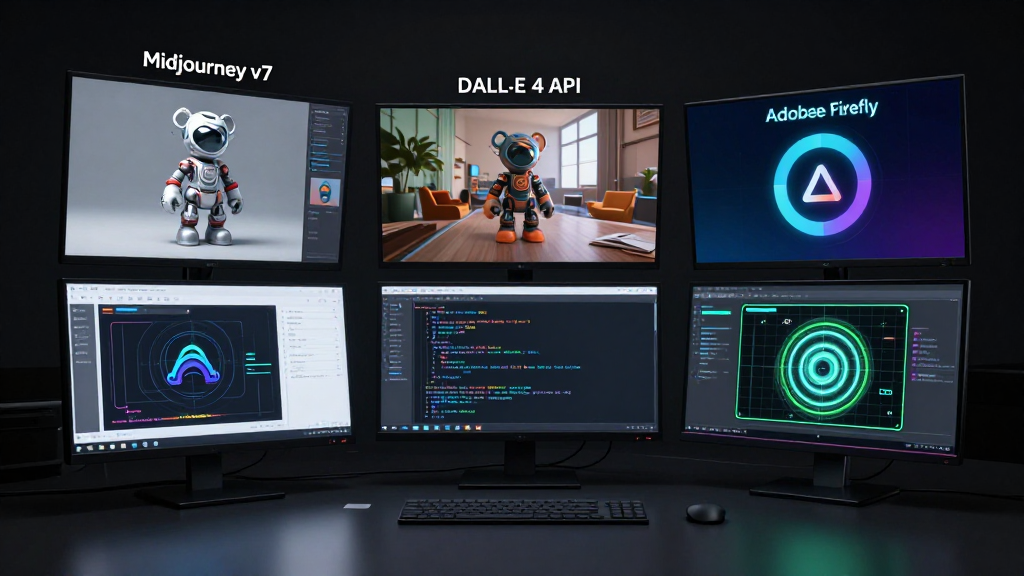 AI 이미지 생성 경쟁: 미드저니 v7, 달리 4, 파이어플라이