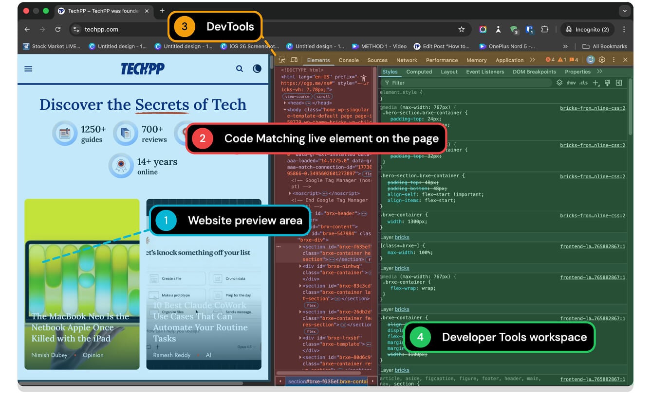 Chrome DevTools interface