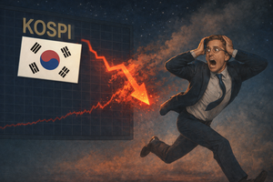 코스피 1%대 약세, 기관·외국인 순매도