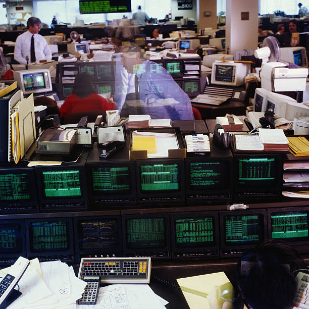 Korean stock market trading room