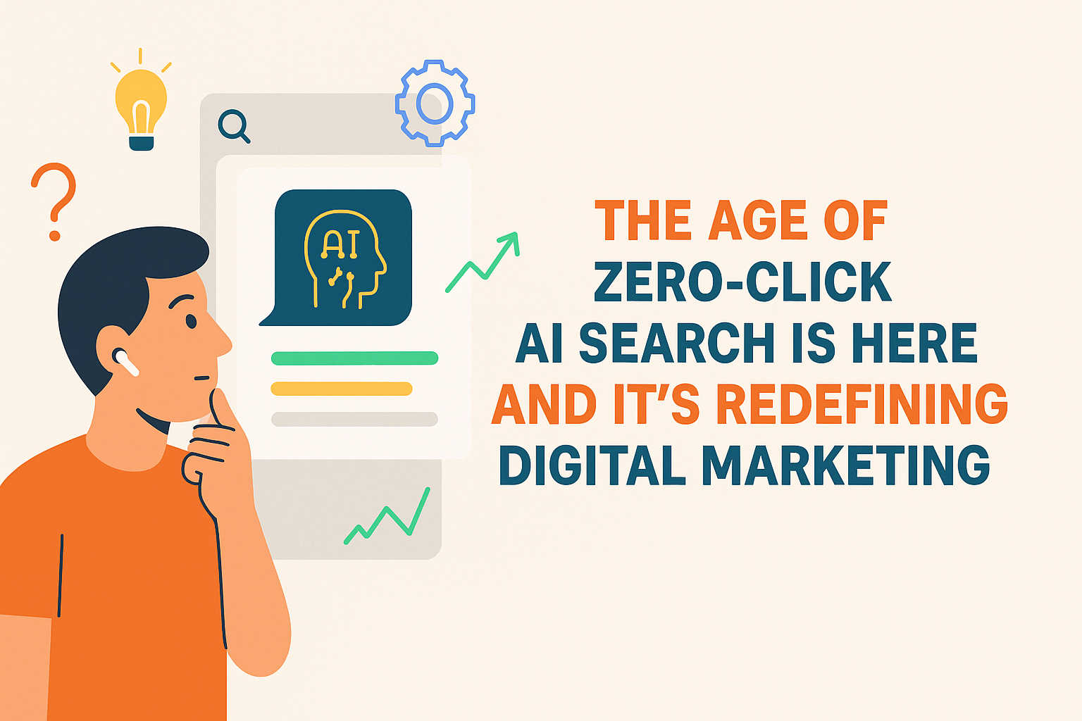AI search zero-click results illustration